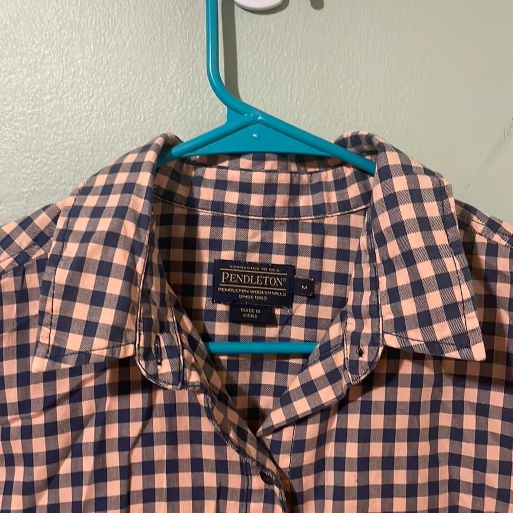 Pendleton Buffalo Check Plaid Button Down Shirt B… - image 3